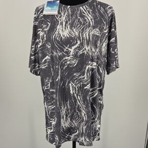 Willit Fishing Men's Black and White Swirl Tee